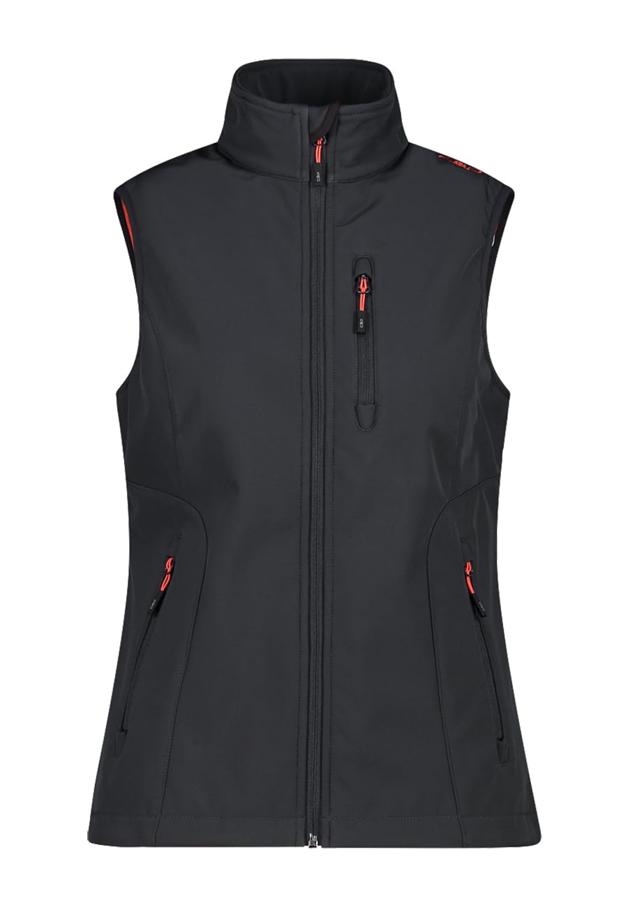 CMP - Woman Vest, Anthracite-Poppy, L