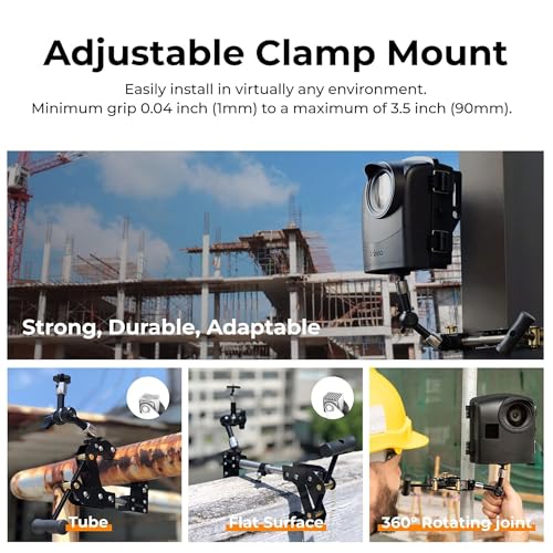 Image of Brinno BCC2000 Construction Time Lapse Camera Bundle, 2-Pack - 1080P Outdoor Project Monitoring System with TLC2000 Camera, Industrial Clamp, & Weather-Resistant Housing - Up to 1-Year Battery Life