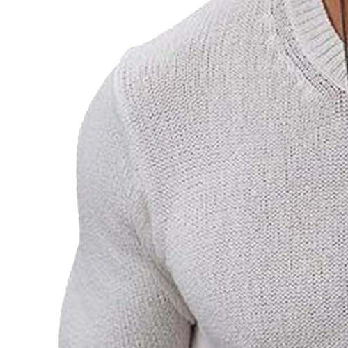 Men's Basic Crewneck Pullover Round Neck Casual Male Knit Sweaters Classic Solid Wool Knitted Sweater3
