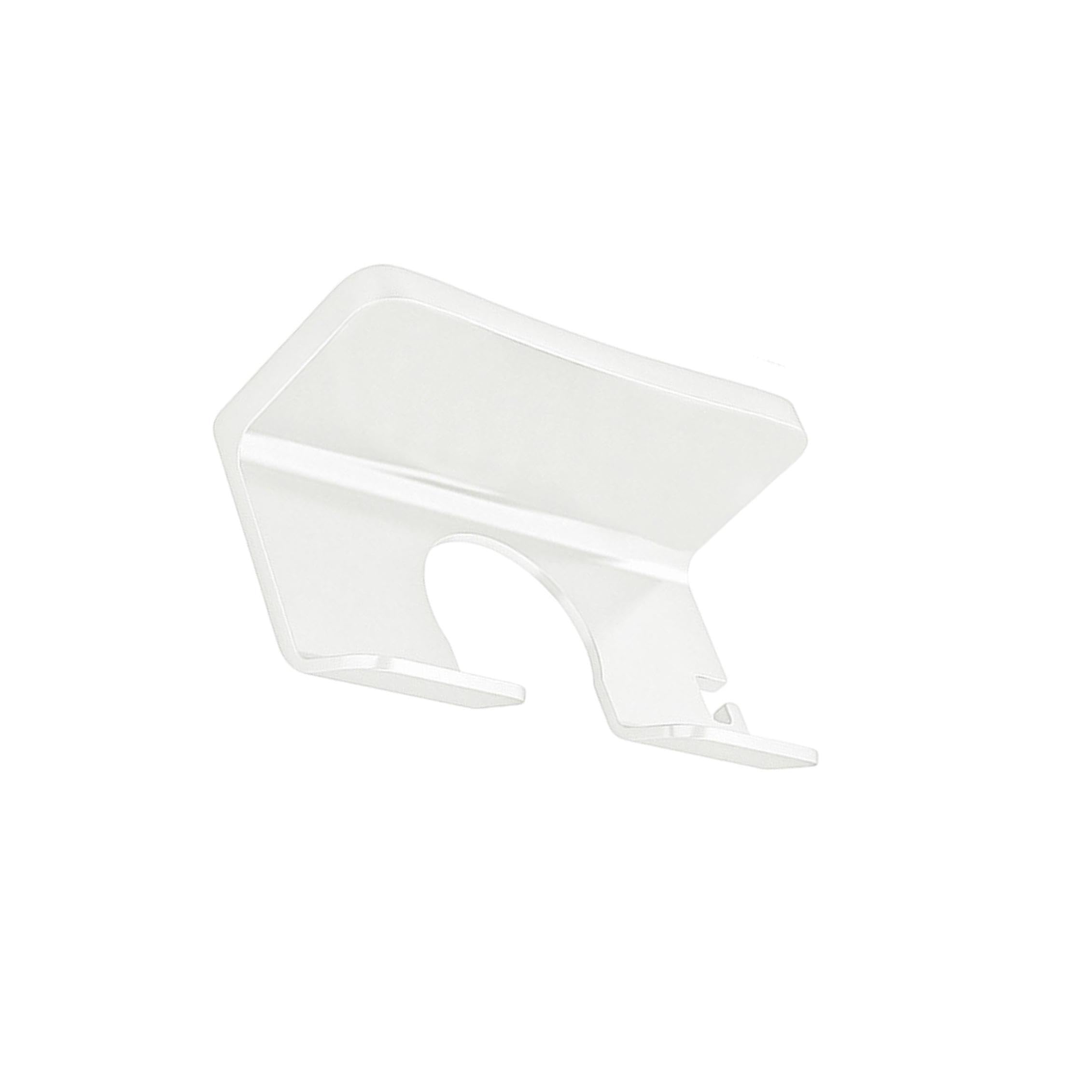Zambuph Versatile Hair Dryer Storage Holder Wall Mounted Quick Installation Sturdy Organizer For Home And Travel Bathroom Hair Dryer Holder Blower Home, Simple White, 15.8x8.8x6.7cm