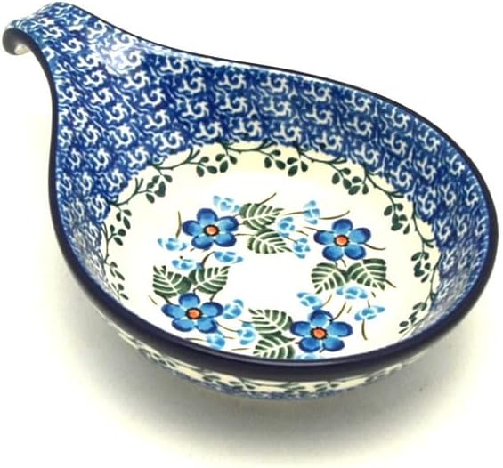 Polish Pottery Spoon/Ladle Rest - Parisian Posies