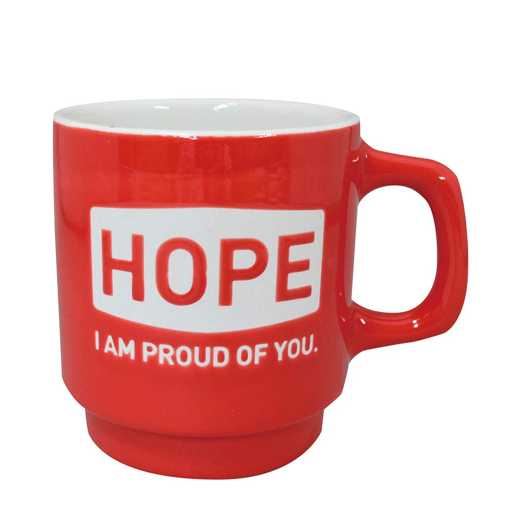 Kakuni K14027 Mino Ware HOPE Mug, Red : Home & Kitchen