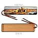 Pittsburgh Skyline - Color Wooden Bookmark with Suede Tassel - Made in USA