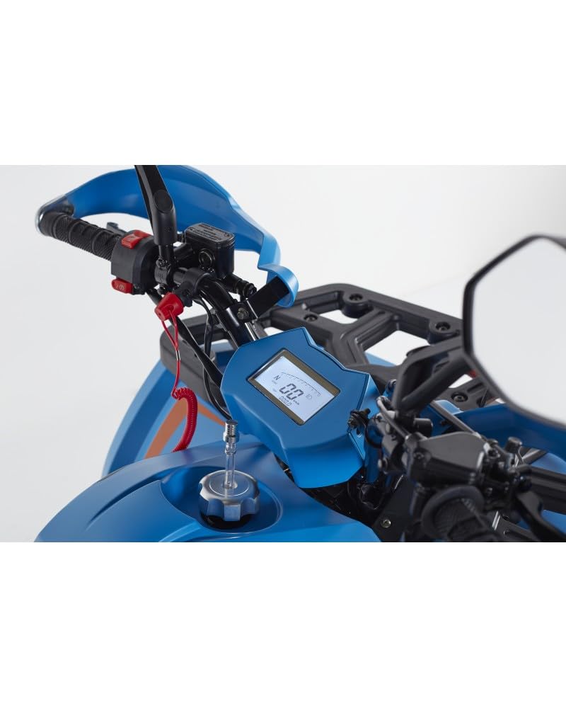 Quad Hunter II 125cc a Benzina – Quad 4 Tempi con Avviamento Elettrico, Ruote 8 Pollici, Perfetto per Ragazzi, Motore 125cc (Blu)