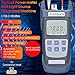 Duogalia 2-Pack Fiber Optical Power Meter with 10Km Light Source SC FC Connector, -70~10dBm, 10 Optic Wave Length, Optic Test Equipment for CCTV Communication Engineering