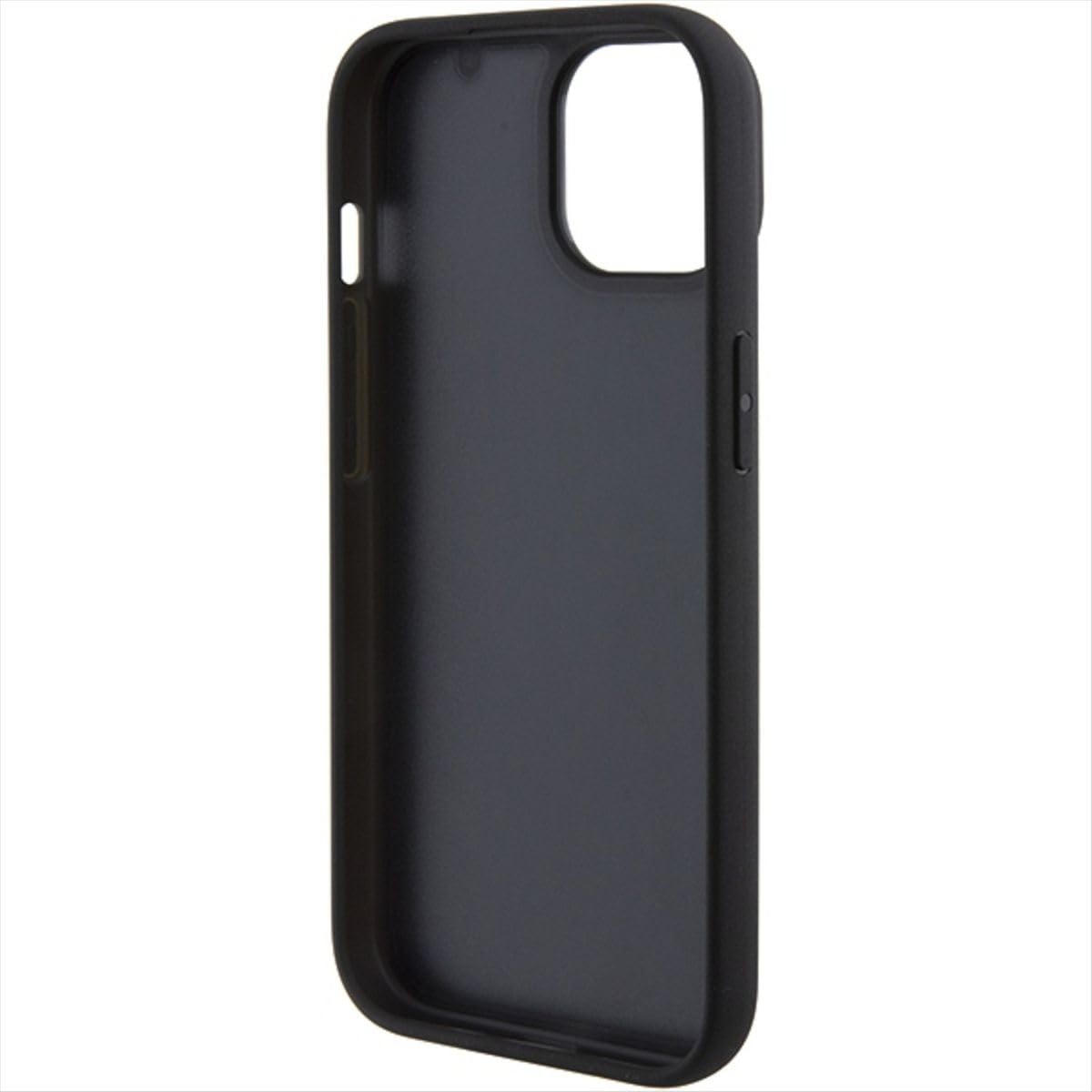 BMW BMHCP15SSLLBK - Custodia in pelle per iPhone 15 da 6,1", colore: Nero