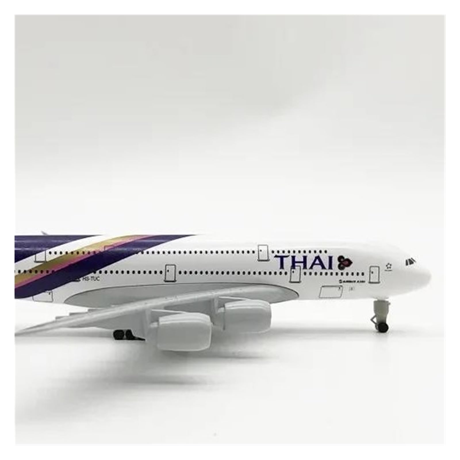 Dekorierte Flugzeugmodelle 20 cm for Thailand AIR Thai 380 A380 Airways Flugzeugmodell Druckgusslegierung Flugzeugmodell Party Geschenke