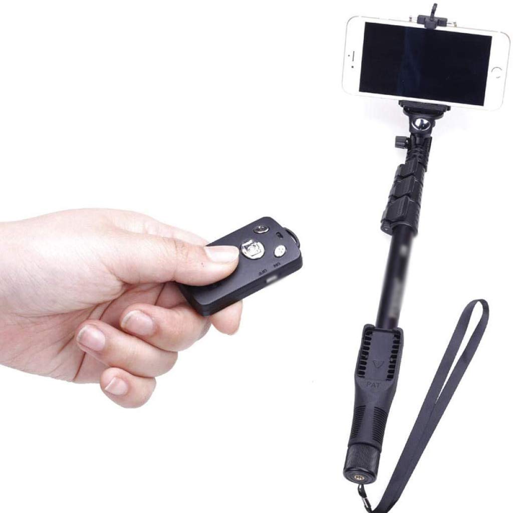 Treppiede con Piedini, Selfie Stick, treppiede Estensibile, Selfie Stick per Telefono con Telecomando Integrato e Mini treppiede Staccabile, Supporto per Fotocamera remota