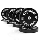 Synergee Bumper Plates Weight Plates Strength Conditioning Workouts Weightlifting 230lb Set