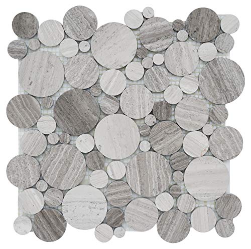 Simple Tile - 5 Sheets Marble Mosaic Tile for Kitchen