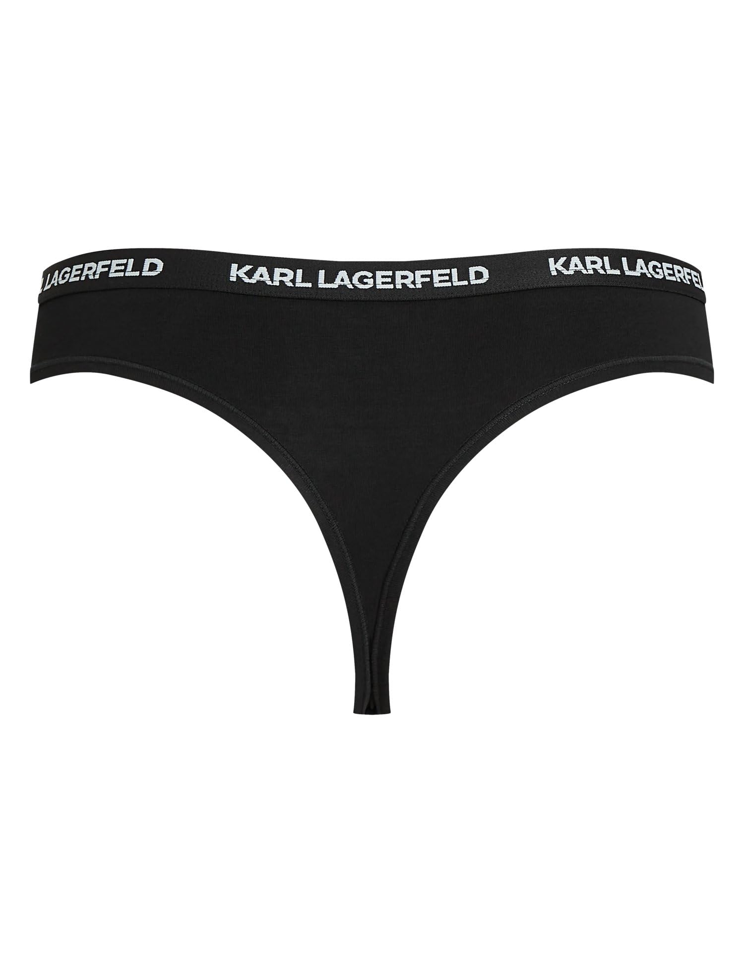 KARL LAGERFELD Stringi z logo z wzorem wielopaskowym - 7 sztuk