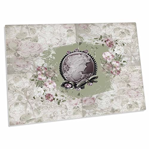 3dRose Desk Pad Place Mat 58.4x40.6 cm Sage Green miniatura 1