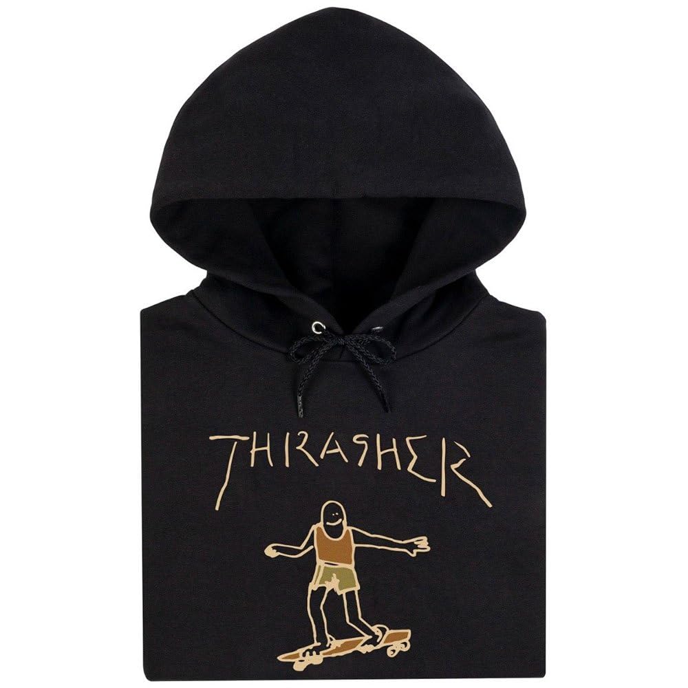 Thrasher Gonz Hoodie - Black/Brown, Black/Brown, Small
