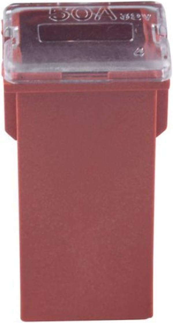 Bussmann FMX-50 MAXI Fuse ('Slow Blow' Female - 50 A (Red)), 1 Pack, Black