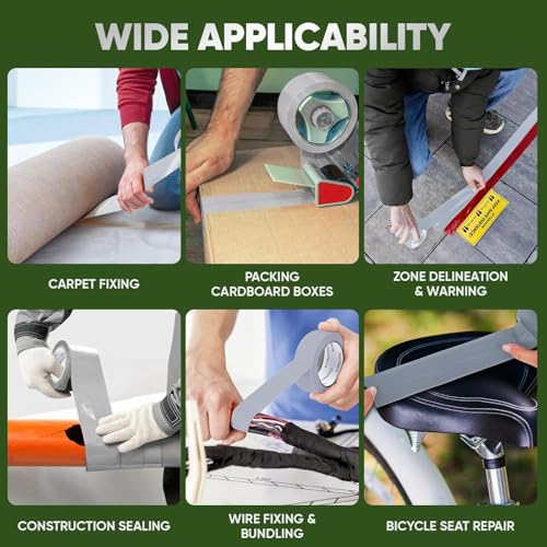 MOMENT 1 Roll Duct Tape | 2 inches x 30 yards Strong Adhesive Silver Tape for Packing, Kitchen Home, Office, Indoor & Outdoor Use