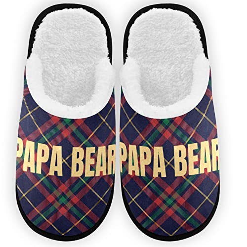 visesunny Slippers for Women Mens Stylish Foral Winter Warm Memory Foam Cotton Home Slippers Soft Plush Fleece Slip on House Slippers Unisex Indoor Outdoor Shoes