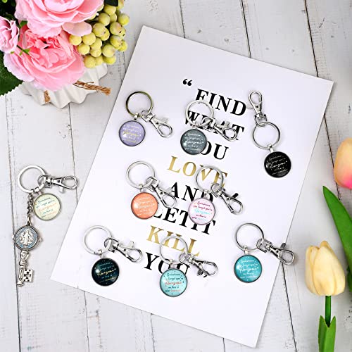 18 Pieces Funny Inspirational Keychain You're Awesome Sign Key Chain Christmas Gifts Key Ring Jewelry Gifts For Women Men Best Friend Teacher Coworker #TOP4