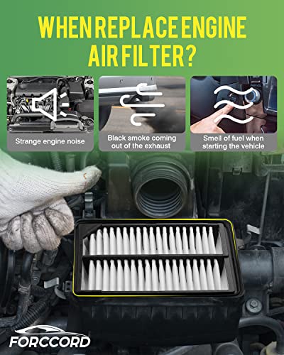Image of 2-Pack Engine Air Filters for Honda Accord Hybrid /Plug-In (2014-2022) | for CR-V Hybrid (2020-2022) Replace#CA11399, Engine Filter Replacement Car Accessories
