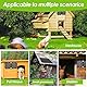 25W 12V Solar Ventilator mit Doppelter Solarlüfter Wetterfest Solar Lüfte für Gartenhaus Gewächshaus Keller Wohnmobil Outdoor（Schwarz）