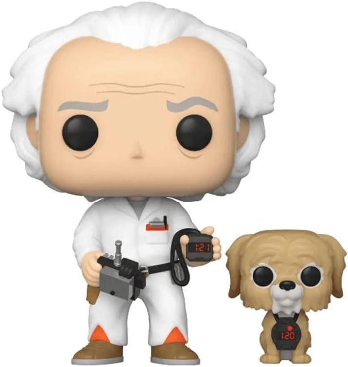 Back To The Future Doc and Einstein Pop! Vinyl Collectible Toy Figure - Limited Edition Exclusive