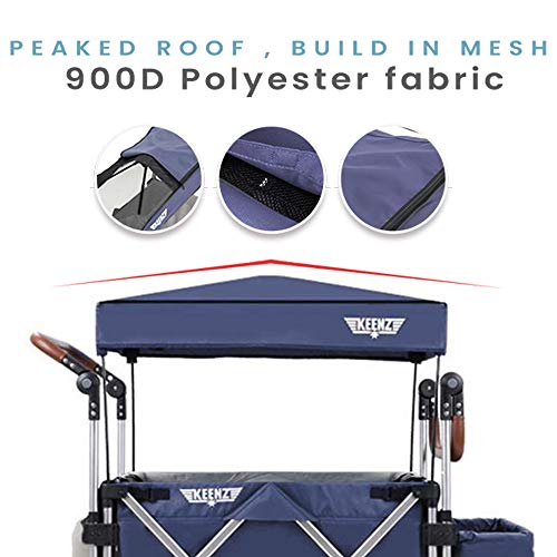 Keenz Stroller Wagon – 7S Pull/Push Wagon Stroller – Safe and Secure Baby Wagon Stroller and Stroller for Big Kids – Versatile Wagon Stroller Ideal for Special Needs (Blue) - Thumbnail 6