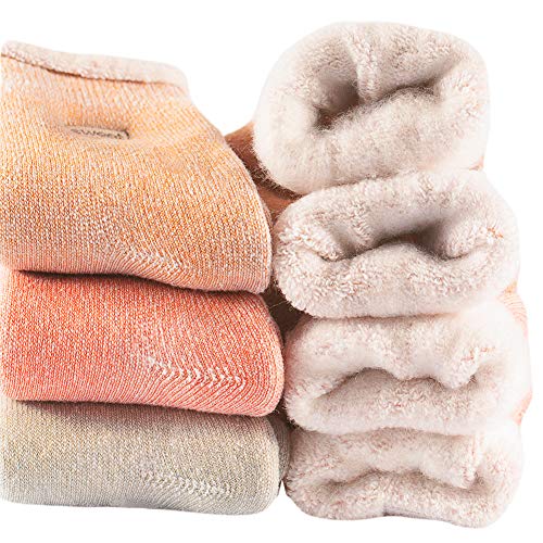 Womens Super Thick Wool Socks - Soft Warm Comfort Casual Crew Winter Socks