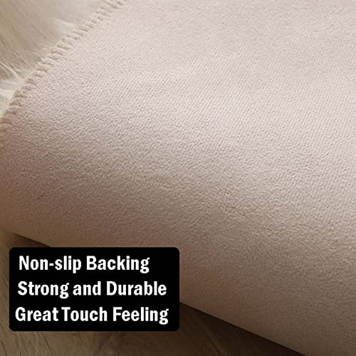 RGRE Tappeto in Finta Pelliccia di Pecora