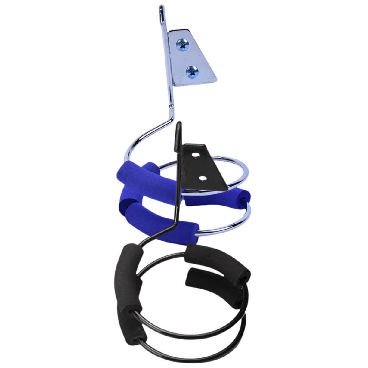 VICASKY Bathroom Wall Hair Dryer Holder Styling Tool Organizer Metal Hair Dryer Storage Rack 2-piece Set for Salon Home