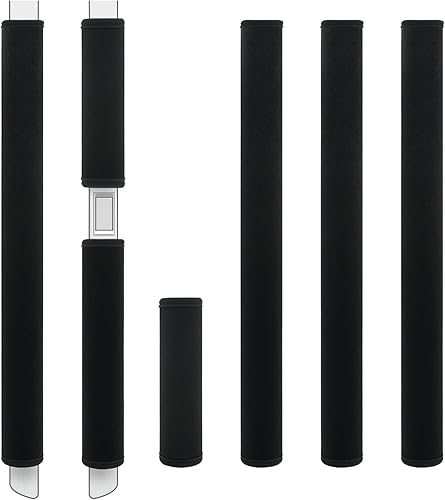 Miniatura 2 de 7 fundas para manijas para manijas de puerta de refrigerador con botón para decoración de electrodomésticos de cocina, mantiene alejadas las huellas