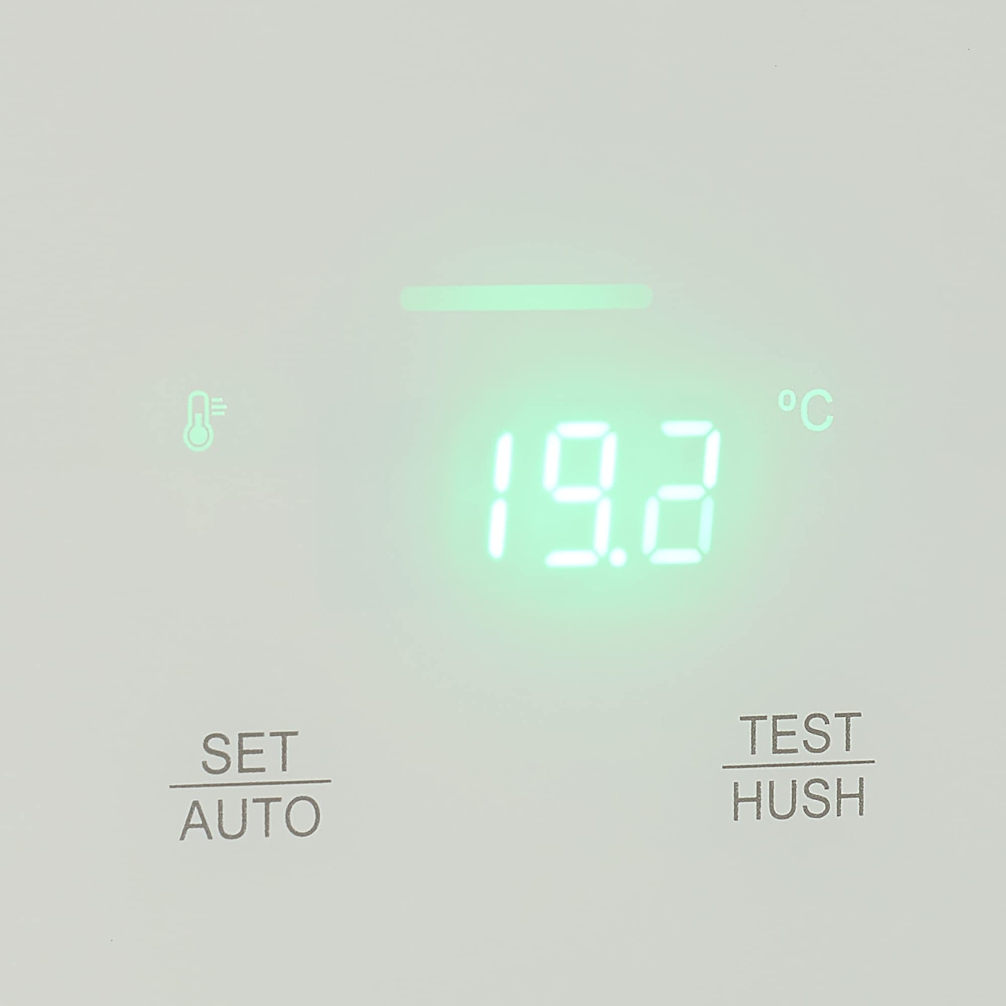 Smartwares - Moniteur de qualité de l'air intérieur 3-en-1 Smartwares FGA-13900 - CO2, température et humidité - 75 dB - Batterie de secours