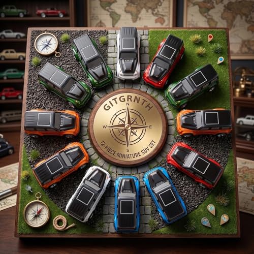 Image of GITGRNTH 12 Pcs Pull Back SUV Cars Toy Set for Kids 3+ Years, Same As Pick Mini Friction Powered Racing Cars, Colorful Off-Road Vehicle Collection, Return Gifts, Birthday Gifts, Party for Boys & Girls