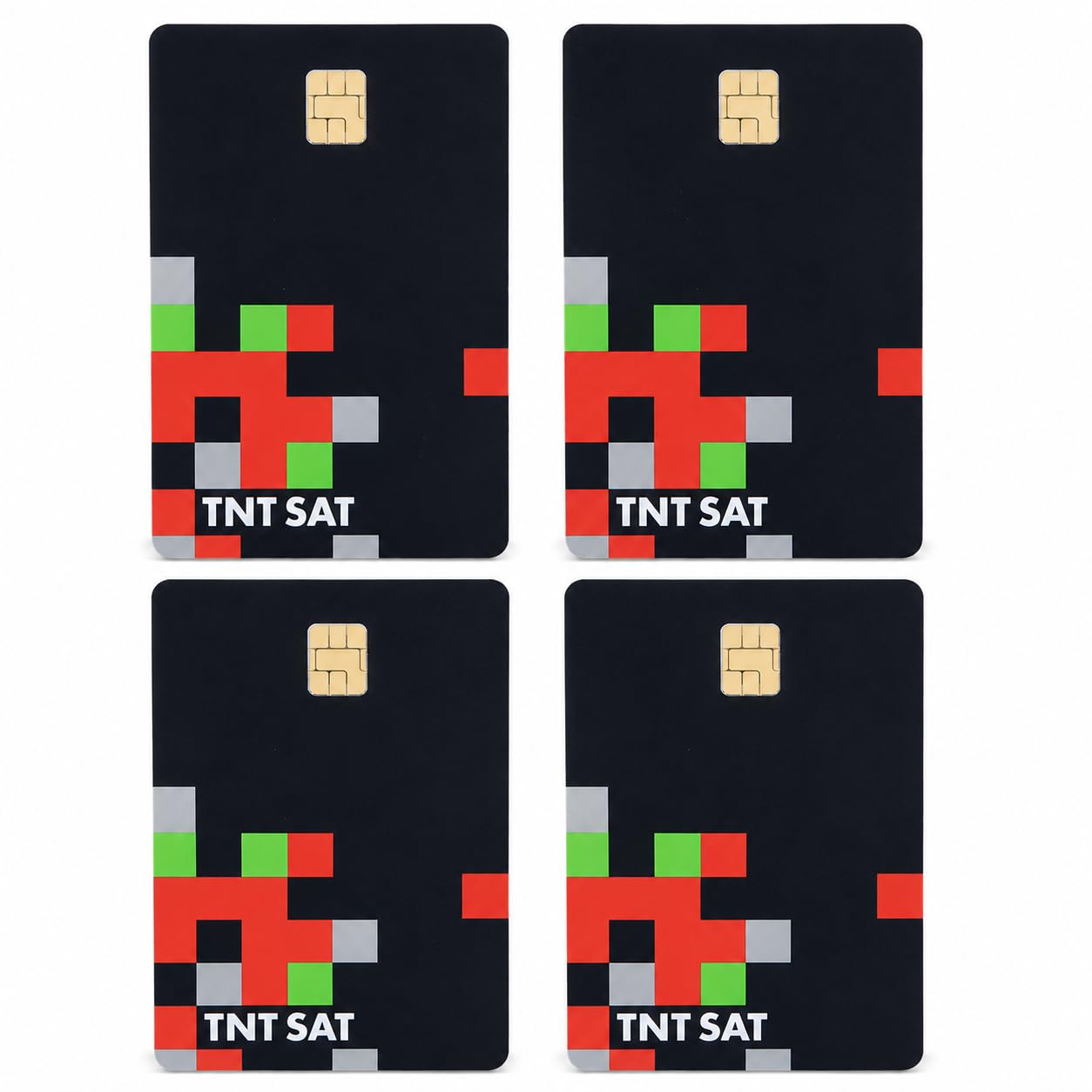 Tarjeta TNTSAT Nueva – Satélite Astra 19.2°E – Validez 4 años – Oficial – Pack de 4