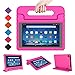 BMOUO Case for All-New Fire HD 8 2017 - Light Weight Shock Proof Convertible Handle Kid-Proof Cover Kids Case for All-New Fire HD 8 Tablet (7th Generation, 2017 Release), Rose