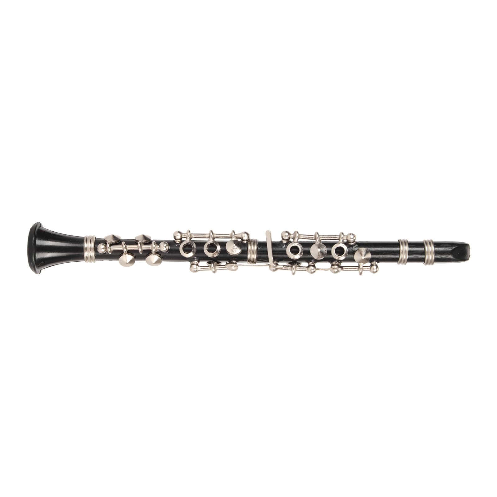Clarinetto Nero in Miniatura, Giocattolo Modello di Clarinetto in Miniatura con Supporto e Custodia Display Modello di Clarinetto Strumenti Musicali Ornamento per la Casa con