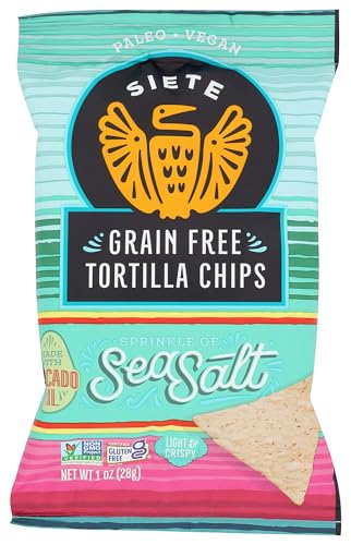 Image of Siete Family Foods, Chips Tortilla Sea Salt Grain Free Single Serve, 1 Ounce