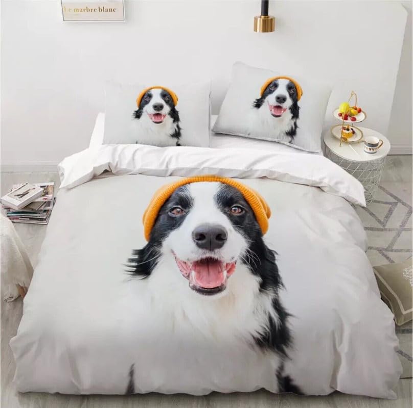 Funda nordica cama 90 infantil con diseño de perro blanco para transformar el cuarto de los niños
