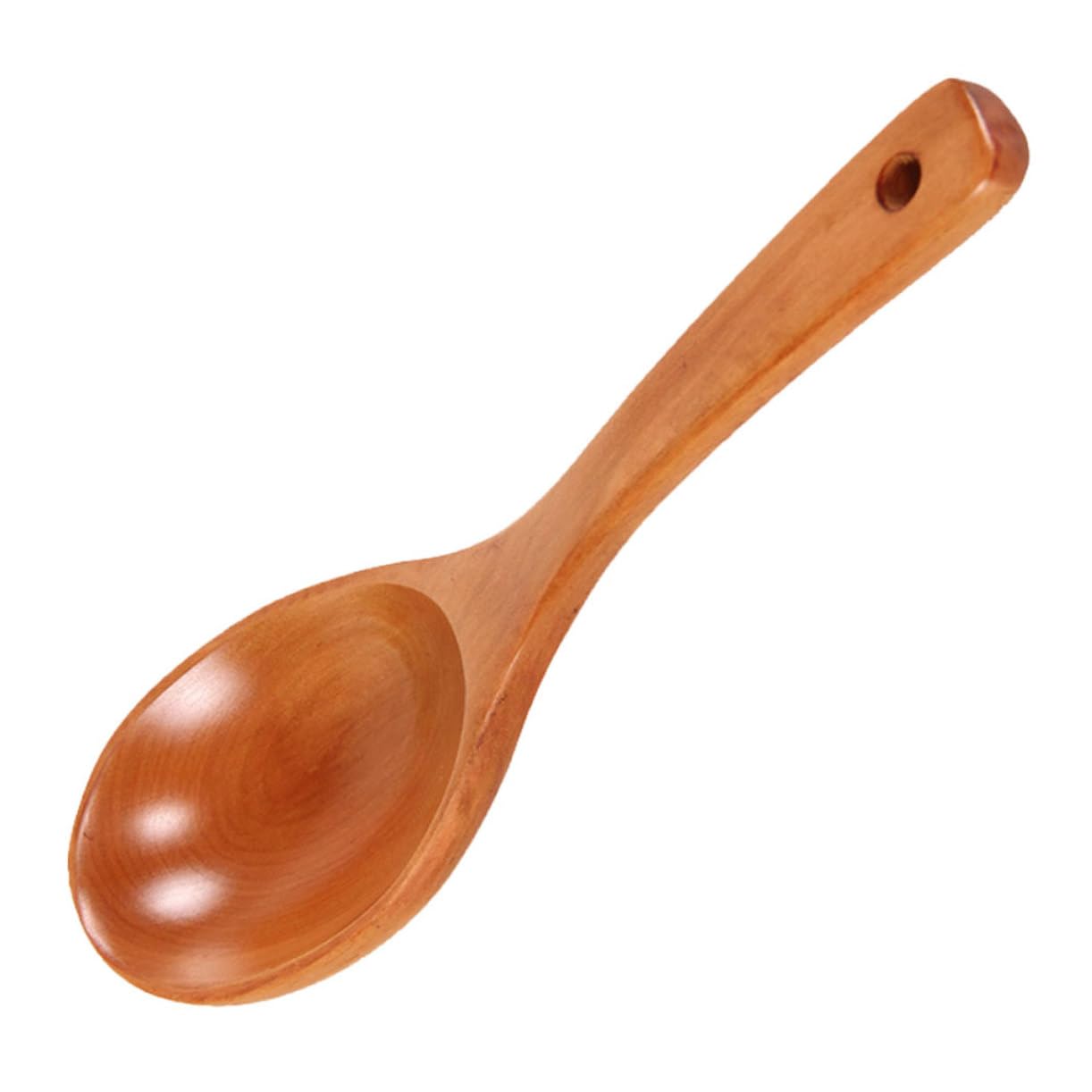 FUNOMOCYA Wooden Soup Spoon for Home Japanese Style Rice and Porridge Serving Spoon Lightweight and Sturdy Kitchen Utensil for Hot Pot and Picnic Use