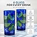 Zulay Kitchen Plastic Drinking Glasses (Set of 6) – 24oz Acrylic Shatterproof Water Cups for Home, Kitchen & Outdoors – Cobalt Blue Glass Look – BPA & Lead-Free – Top-Rack Dishwasher Safe