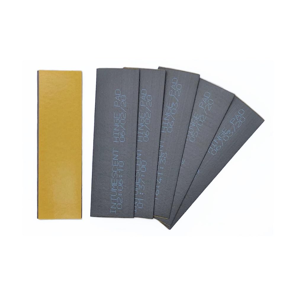 Pack of 24 Fire Essentials 100 x 30 x 2.0mm Intumescent Fire Door Hinge Pads