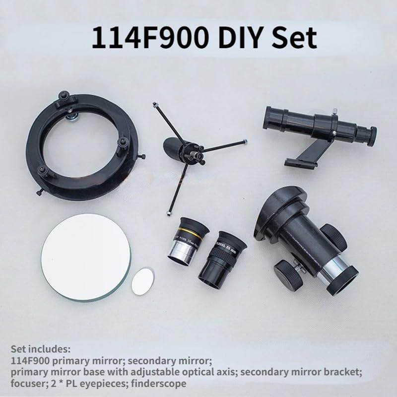 Accesorios para telescopios astronómicos con ocular y base de espejo reflector 114F900 Set 2