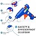 Hot Glue Gun Kit, 40 Glue Sticks for Mini Glue Guns with Hardshell Carrying Case for School Crafts DIY Arts, Quick Home Repairs, Home School Project and Festival Decorations (20W)