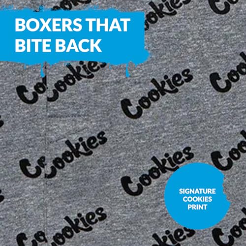 COOKIES Men's Boxer Briefs – Cotton Boxer Briefs for Men, Elastic Waistband, Button Fly, Comfortable Men Underwear Soft Boxer4