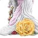 The Hamilton Collection Winged Rose Lady Figurine in The Style of Fine English Rose-Patterned Bone China