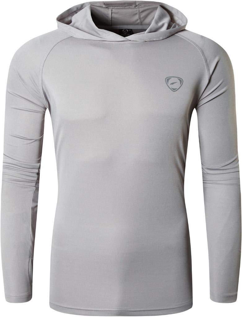 jeansian Men's 3 Packs UPF 50+ Sun Protection Hoodie T-Shirt LA271 PackC M