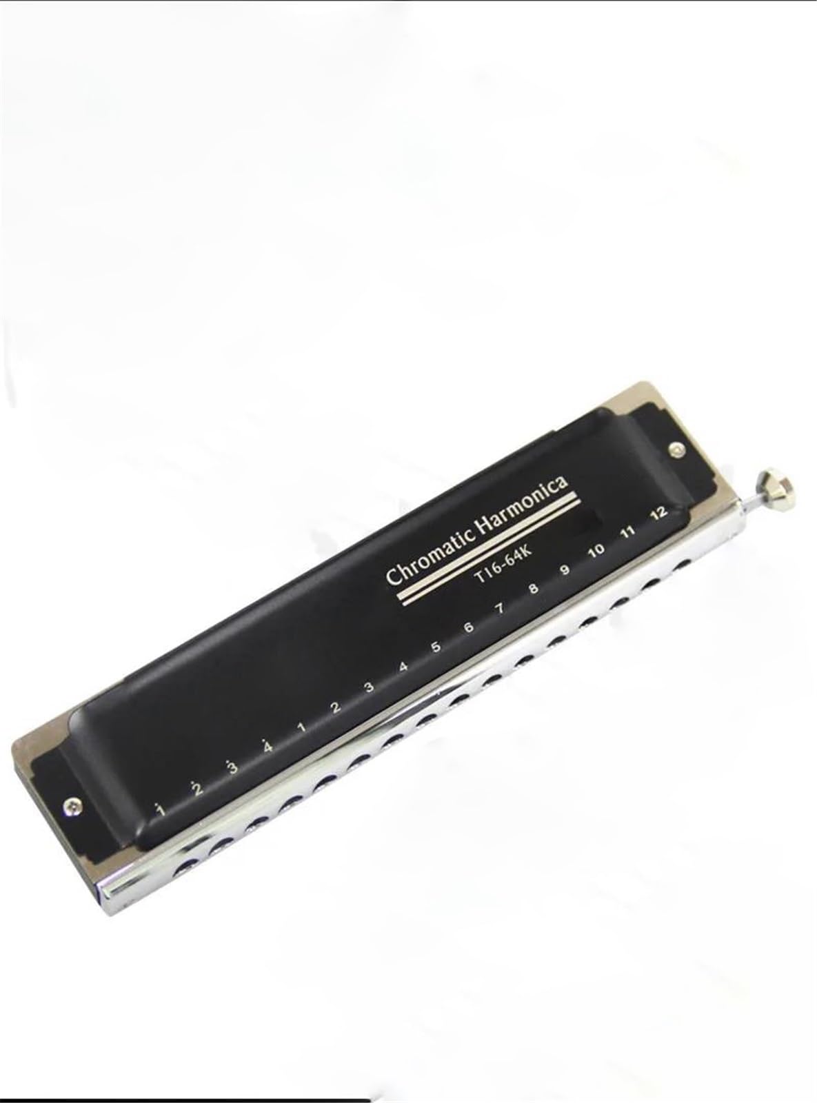 Harmonica T16-64K Harmonica chromatique 16 trous 64 tons | T16-64K 16 trous 64 tons Harmonica chromatique bouche orgue clé C