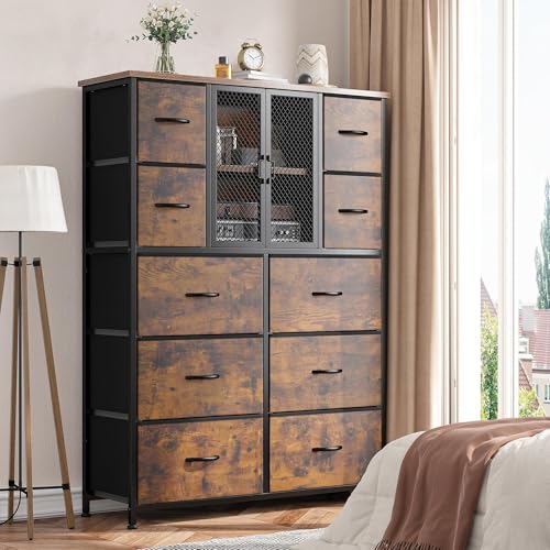 Catálogo para Comprar On-line Roperos Walmart , tabla con los diez mejores. 41 STAR BURN Comodas y Cajoneras con Puerta de Malla,38'' Cómodas para Recamara Altas con 10 Cajones de Tela,Organizador de Cómoda Moderna, Cómoda de Tela,Mueble Organizador de...