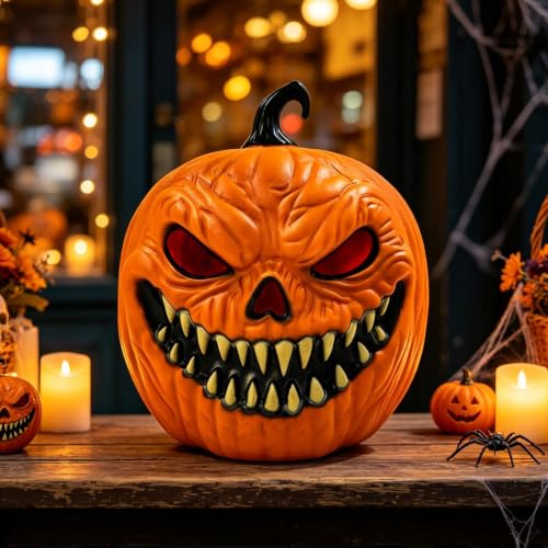 Lámpara calabaza a pilas multicolor para revivir rincones oscuros del hogar 3