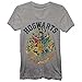 Harry Potter Juniors Hogwarts Crest Heather T-Shirt Grey (X-Large)