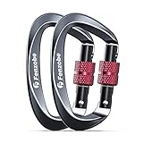 ✅ ROSTFREI & SMART - Mit anodischer Beschichtung verarbeitet, ist es verschleißfest, rostfrei und verblasst nie. Der D-Ring Karabiner ist mit einem eleganten und einzigartigen Element gebaut. Weitere Karabiner in verschiedenen Farben sind bei Fenzobe erhältlich.