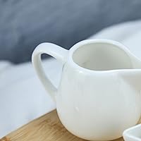 Vista 3 de CHOOLD 2 piezas Mini crema de cerámica con mango, jarra de crema de leche de café